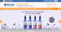 Desktop Screenshot of biocooptrinite-toulouse.com